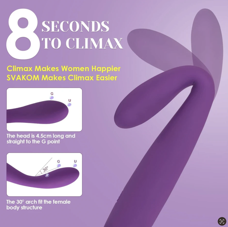 Cici Vibrador Consolador Recargable Punto G Flexible-5