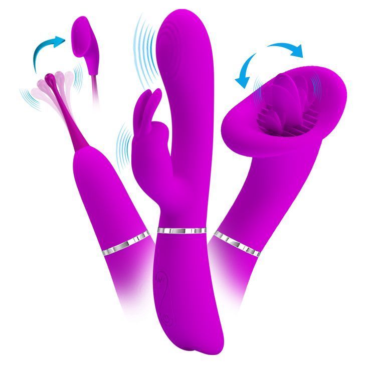 VIbrador triple intercambiable / Thrill kit-6