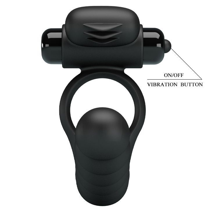 Anillo de pene doble penetracion con vibracion-4