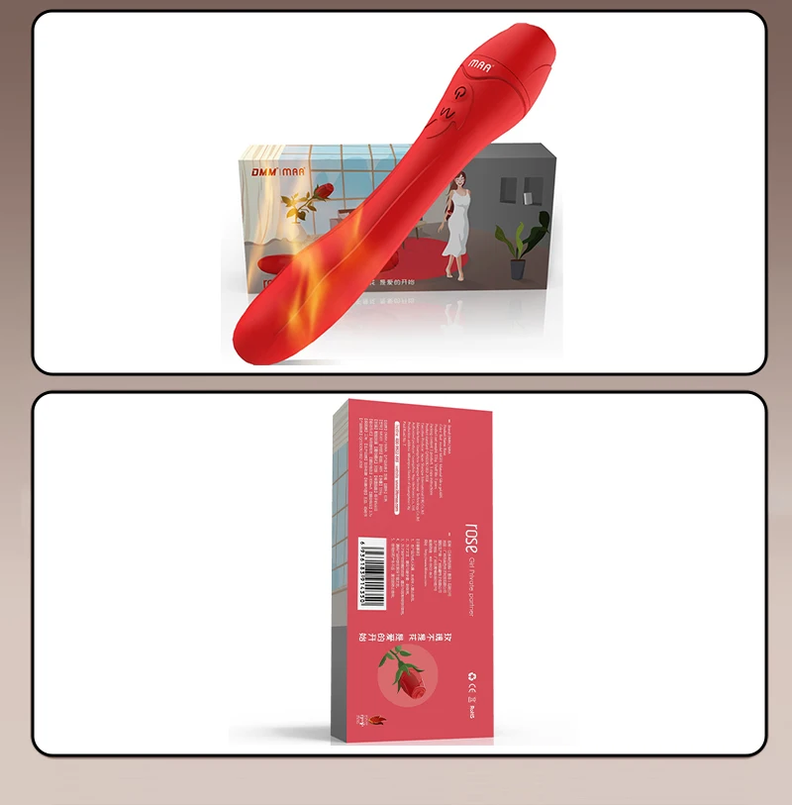  Vibrador punto G rosa con calentador-2