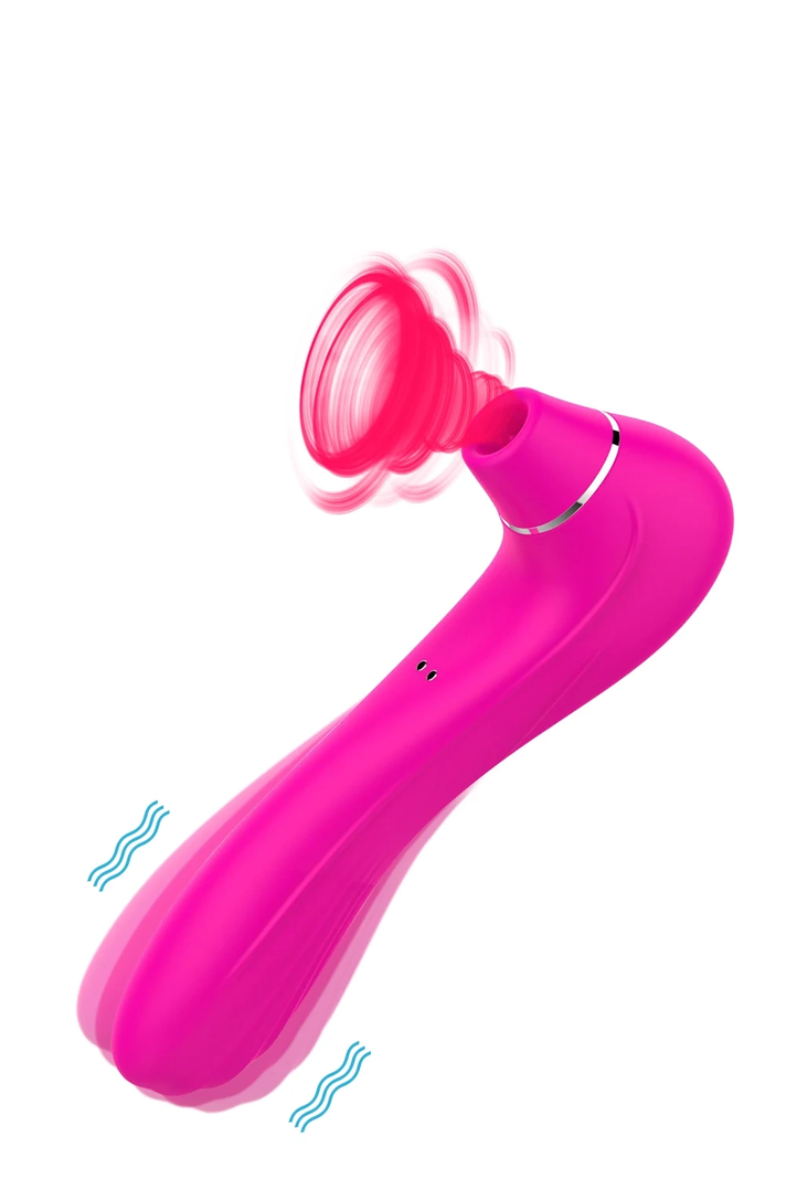 Vibrador succionador clitoris recargable-0