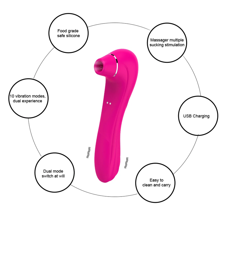 Vibrador succionador clitoris recargable-1