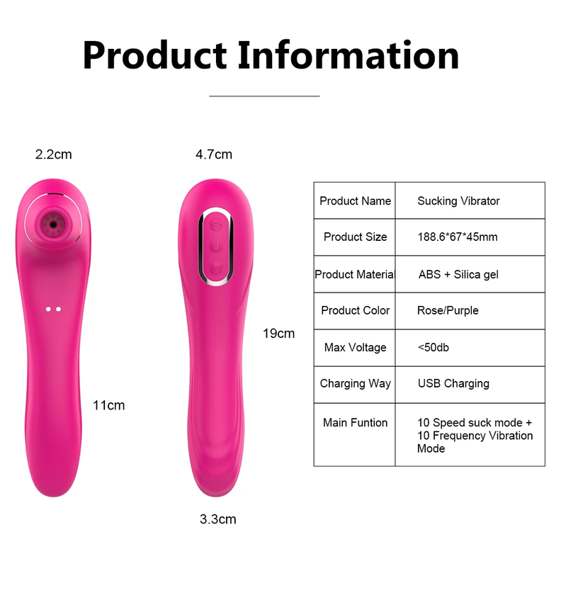 Vibrador succionador clitoris recargable-2