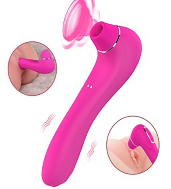 Vibrador succionador clitoris recargable-5