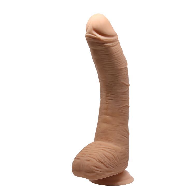 Dildo Consolador Curvo Punto G Realista Con Ventosa / 28cms-0
