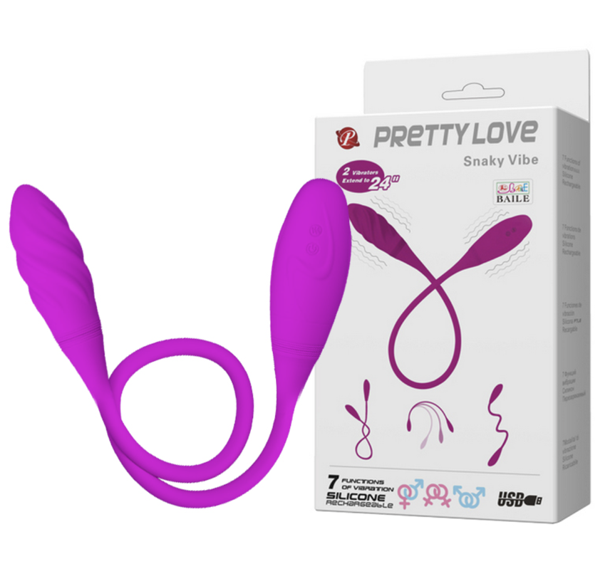 Vibrador dual externo y interno / Snaky Vibe-0