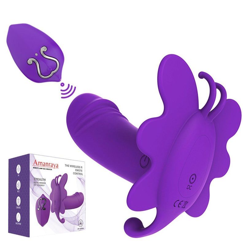 Vibrador parejas Mariposa con control remoto / Amanraya-0