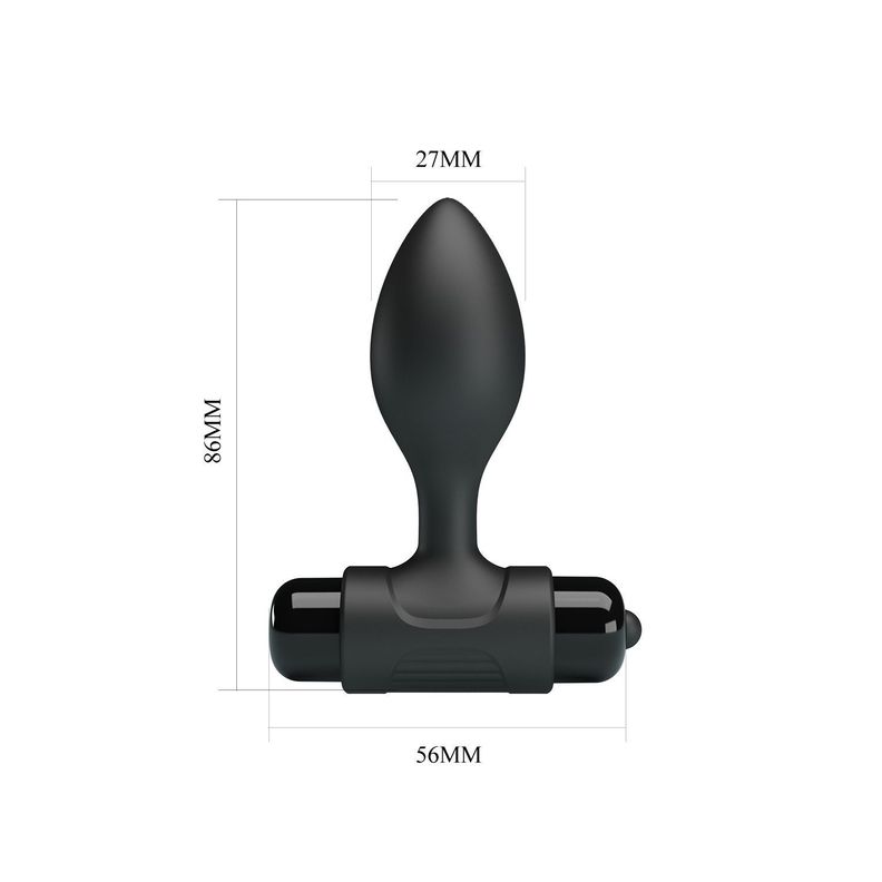 Butt Plug Anal Vibrador Silicona Estimulador Dilatador-5