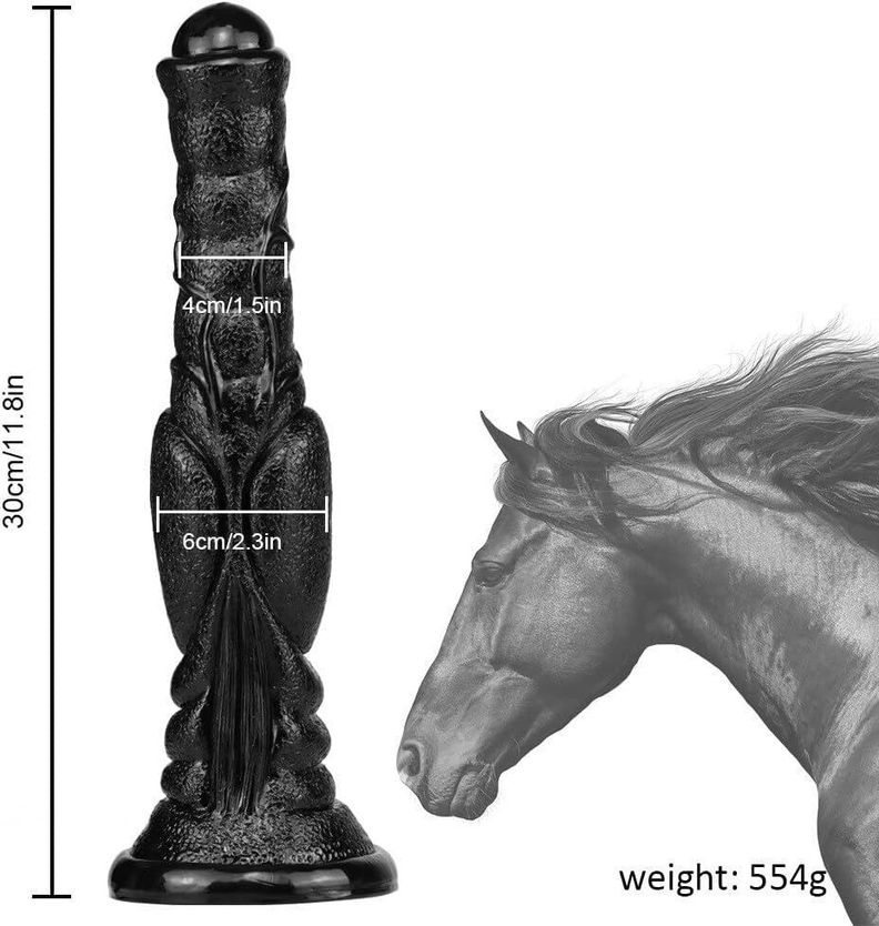 Consolador Dildo Caballo Grueso Animal Con Ventosa / 30cms-1