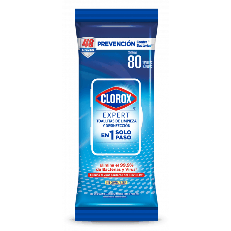 Toallas desinfectantes Clorox Expert 80 unidades Clorox | Paris.cl