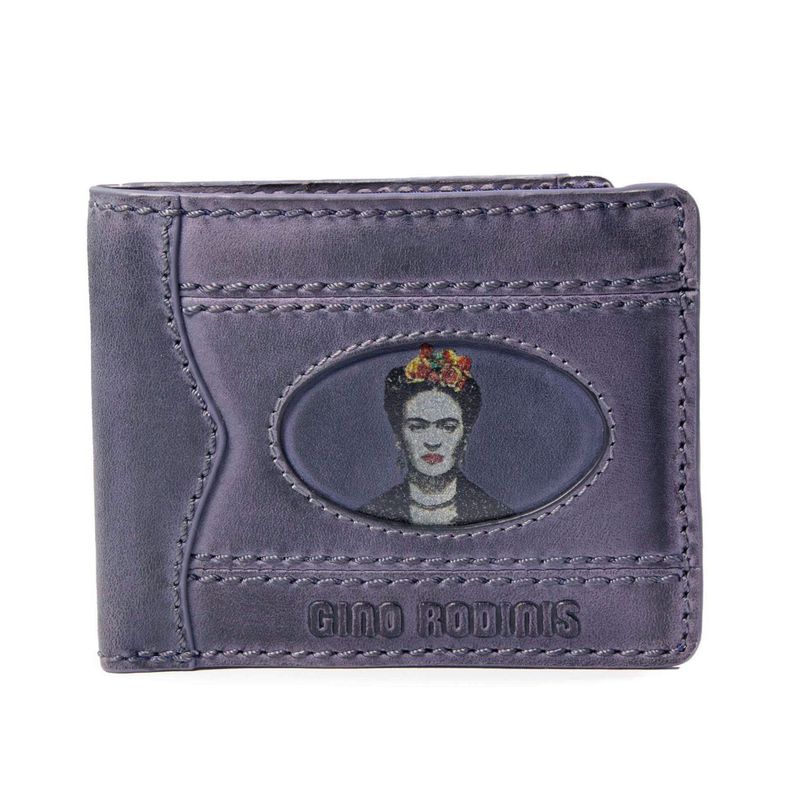 Billetera Coco 990.1 Frida Khalo Azul Gino Rodinis