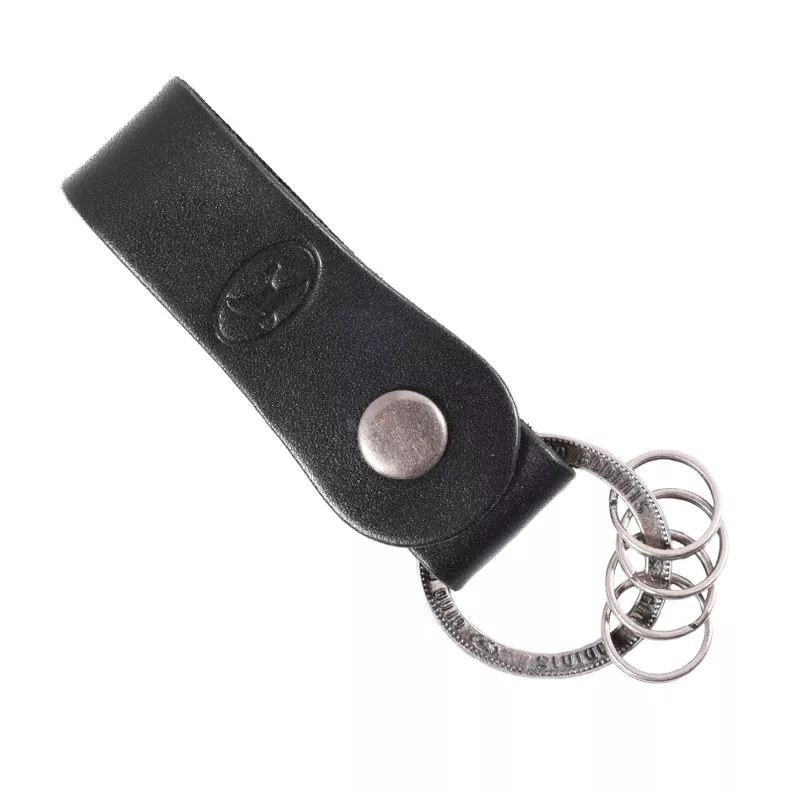LLAVERO CUERO HOMBRE  GINO RODINIS  LL120 NEGRO