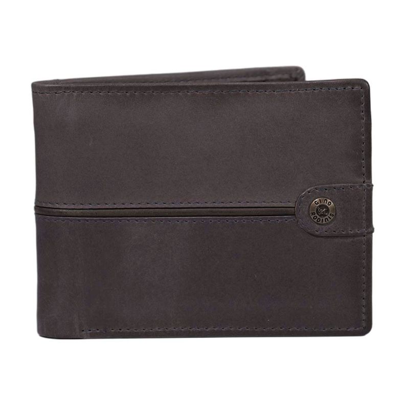 Billetera de cuero Hombre Texas 161 Gris/Marron