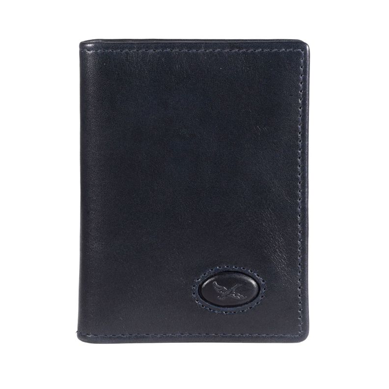 Tarjetero de cuero Hombre Bolonia 1172 | Azul