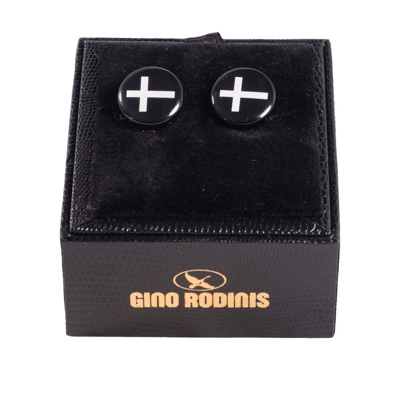 Cubre Boton  Gino Rodinis TB008  Blanco/Negro