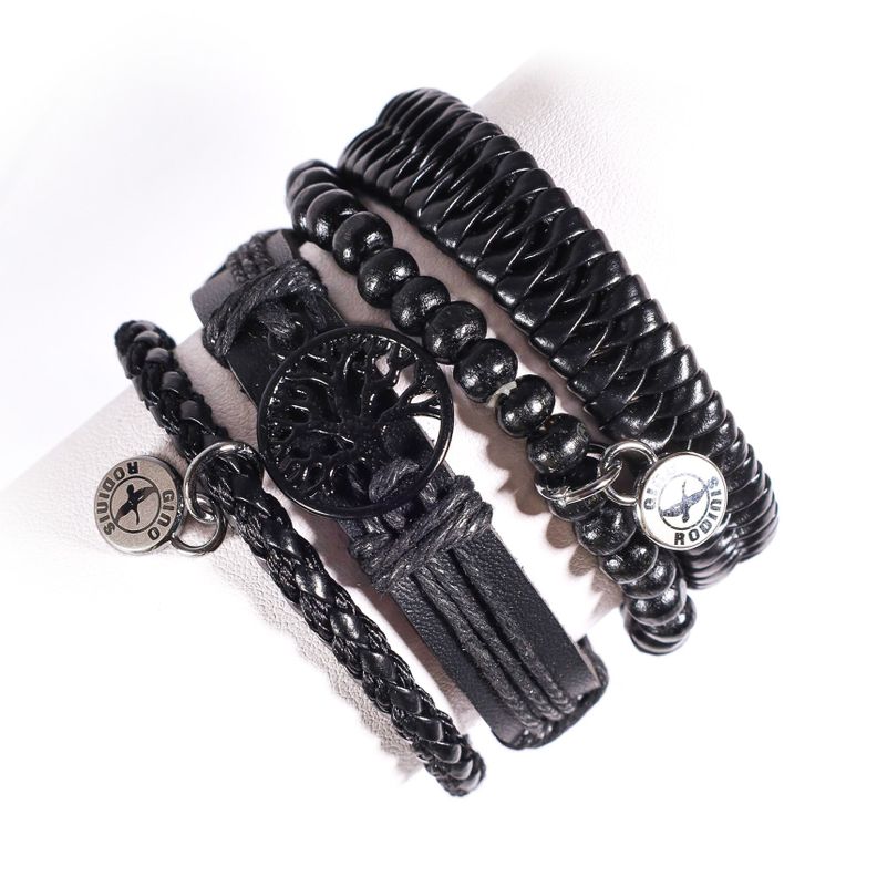 SET BRAZALETE HOMBRE GINO RODINIS B426 Negro