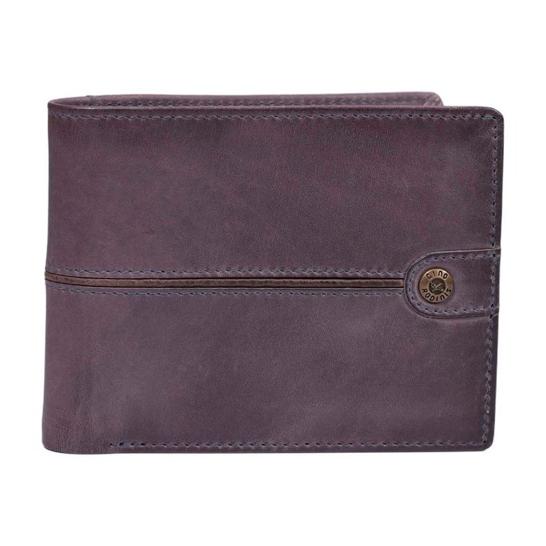 Billetera de cuero Hombre Texas 162 Gris/Marron
