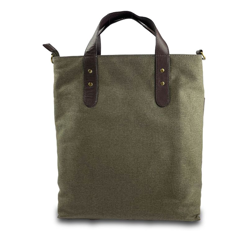 Cartera estilo Tote Bag Gino Rodinis verde oliva 2200 -3