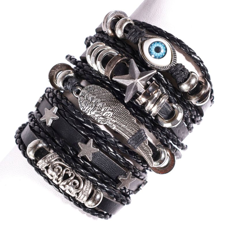 SET BRAZALETE HOMBRE GINO RODINIS  B449 Negro