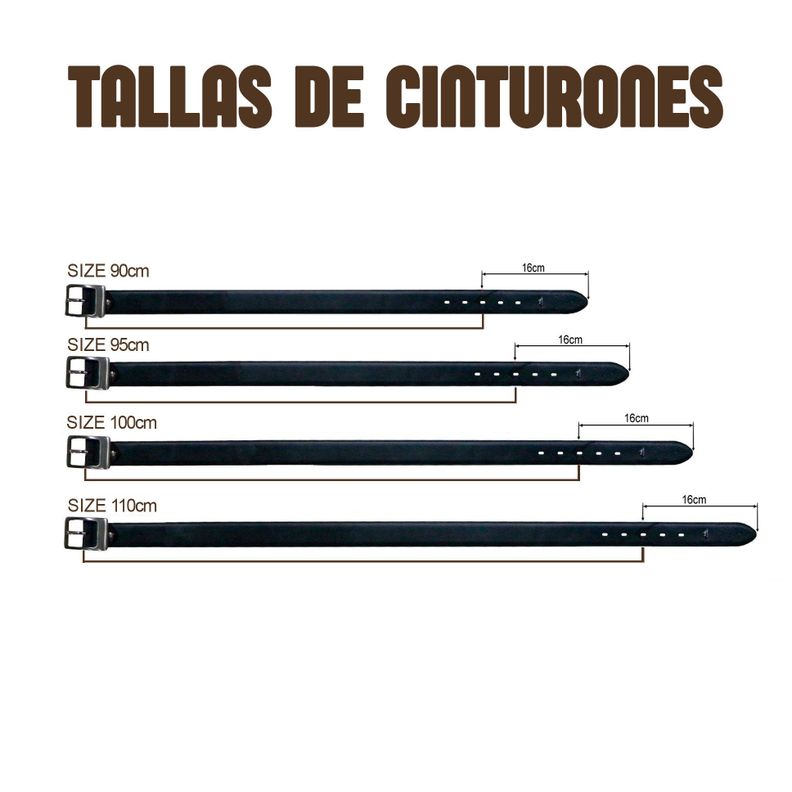 Cinturón Gino Rodinis 1984 Tabaco  100cm-3