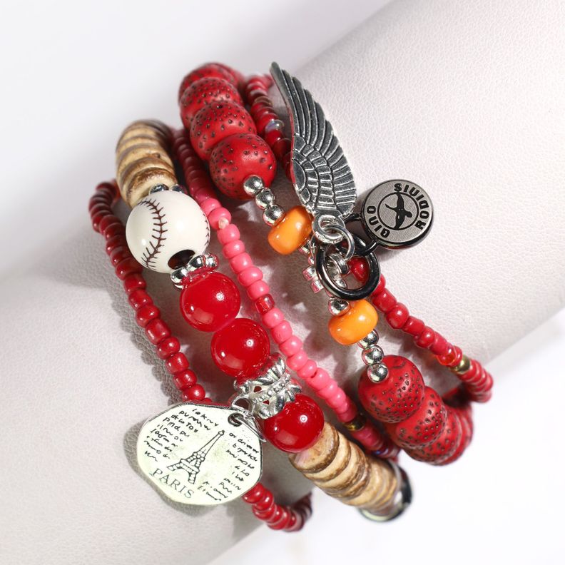 Brazalete Gino Rodinis B403RJ Rojo-0