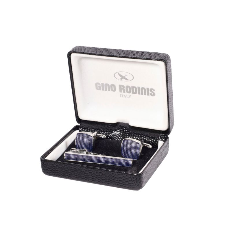 Set de Pasador de Corbata y Colleras Gino Rodinis PAS035-0