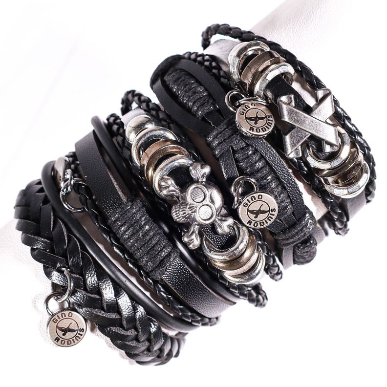 SET BRAZALETE HOMBRE GINO RODINIS  B425 Negro