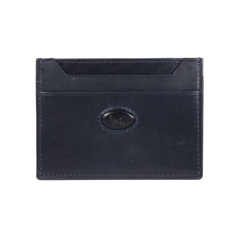 Tarjetero de cuero Hombre Bolonia 1173 | Azul