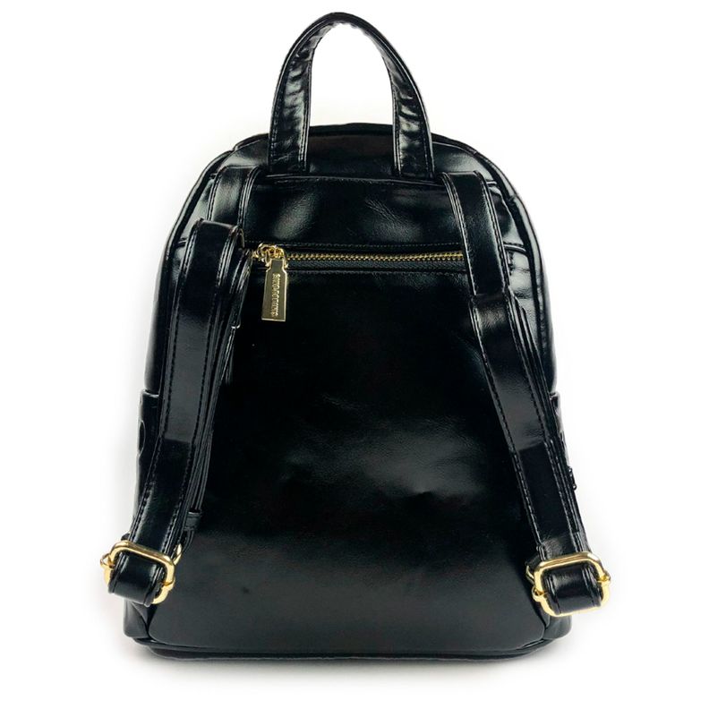 Mochila Gino Rodinis Eco Cuero 2108 Negro  -2
