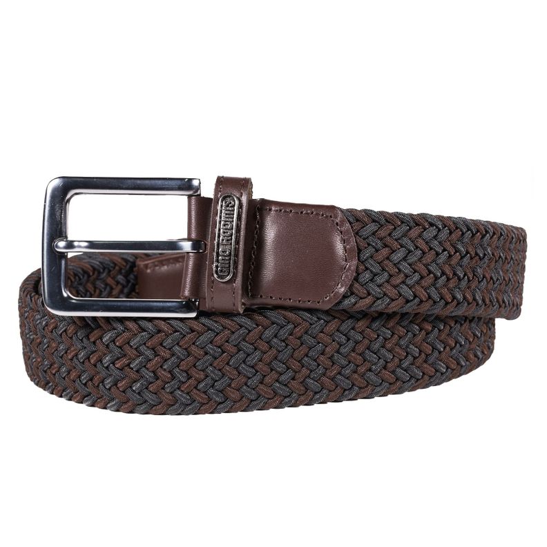 CINTURON ELASTICADO GINO RODINIS HOMBRE 2516 NEGRO/MARRON S-M