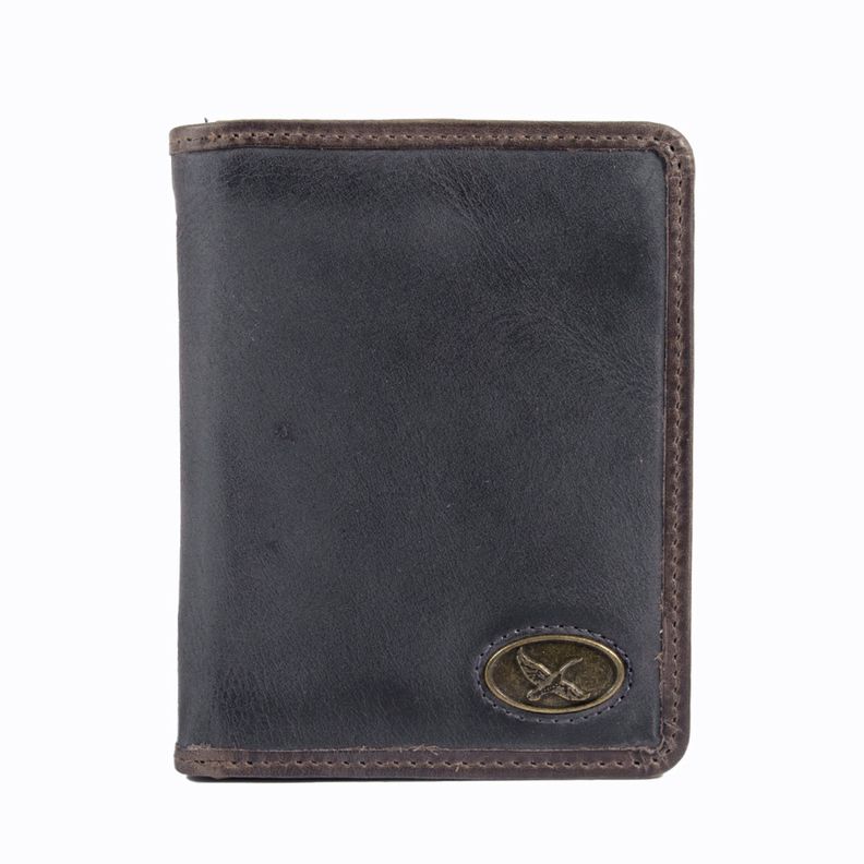 Billetera Gino Rodinis Massimo 810 Azul Oscuro/Marron Cafe Claro