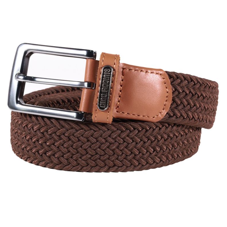 CINTURON ELASTICADO GINO RODINIS HOMBRE 2510 MARRON S-M Cafe