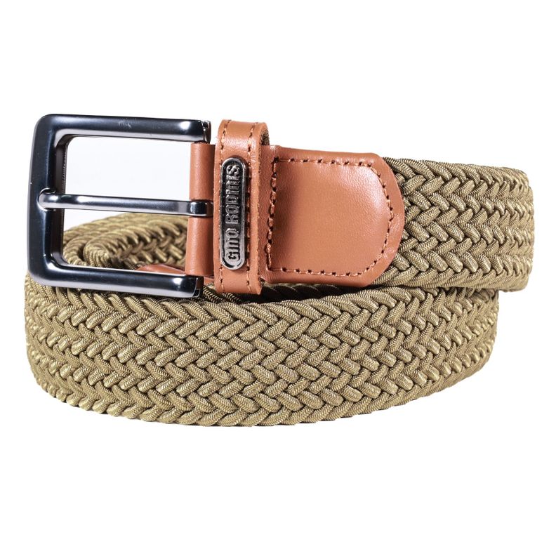 CINTURON ELASTICADO GINO RODINIS HOMBRE 2512 OLIVO L-XL Verde Olivo