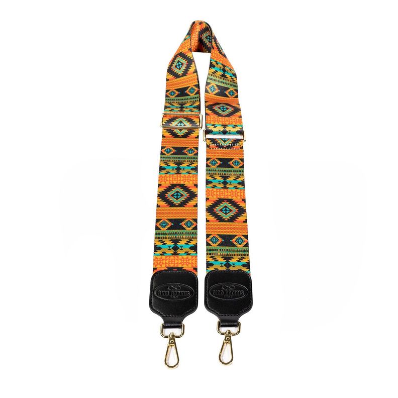 Strap etnico multicolor ambas caras 2184 Naranjo