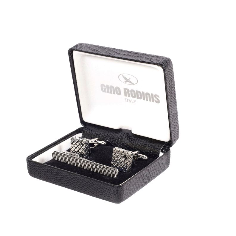 Set de Pasador de Corbata y Colleras Gino Rodinis PAS031-0