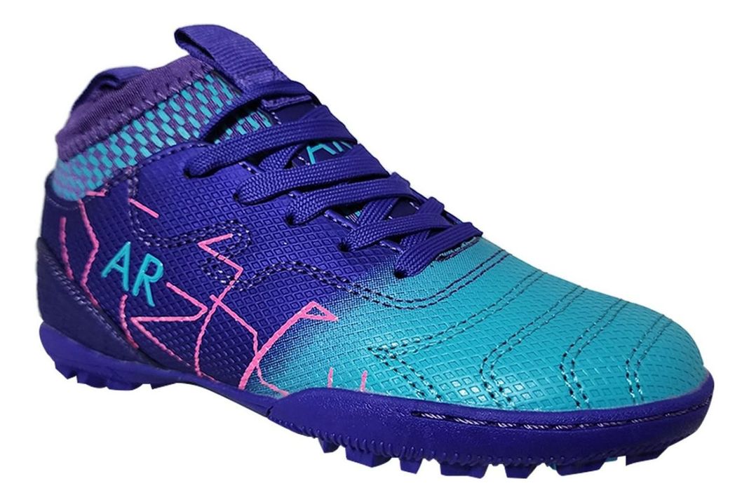 Zapatilla Baby Futbol Juvenil Niños Exotic Soccer Morada7497-1