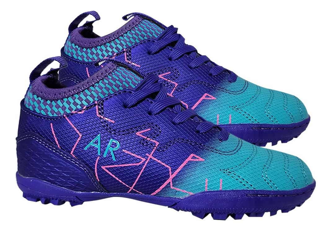 Zapatilla Baby Futbol Juvenil Niños Exotic Soccer Morada7497-3