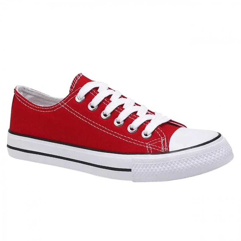 Zapatilla Urbana De lona Casual - Rojo - 7078-1