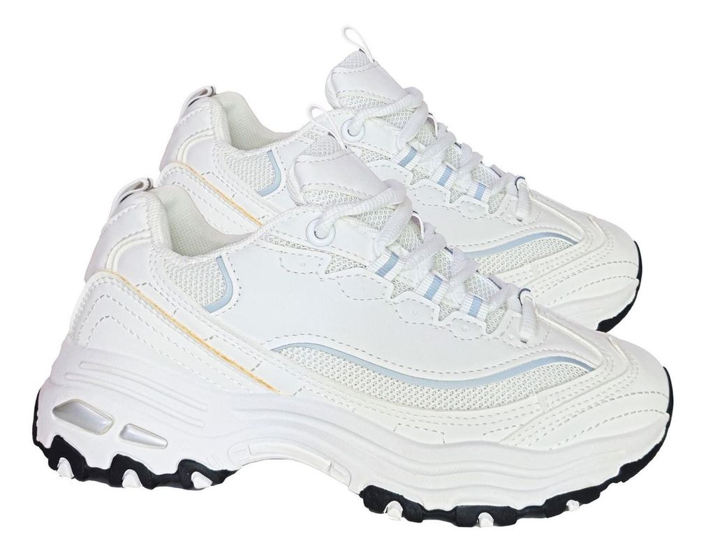 Zapatillas Deportivas Blancas Diseño Moderno Y Elegante 7616-3
