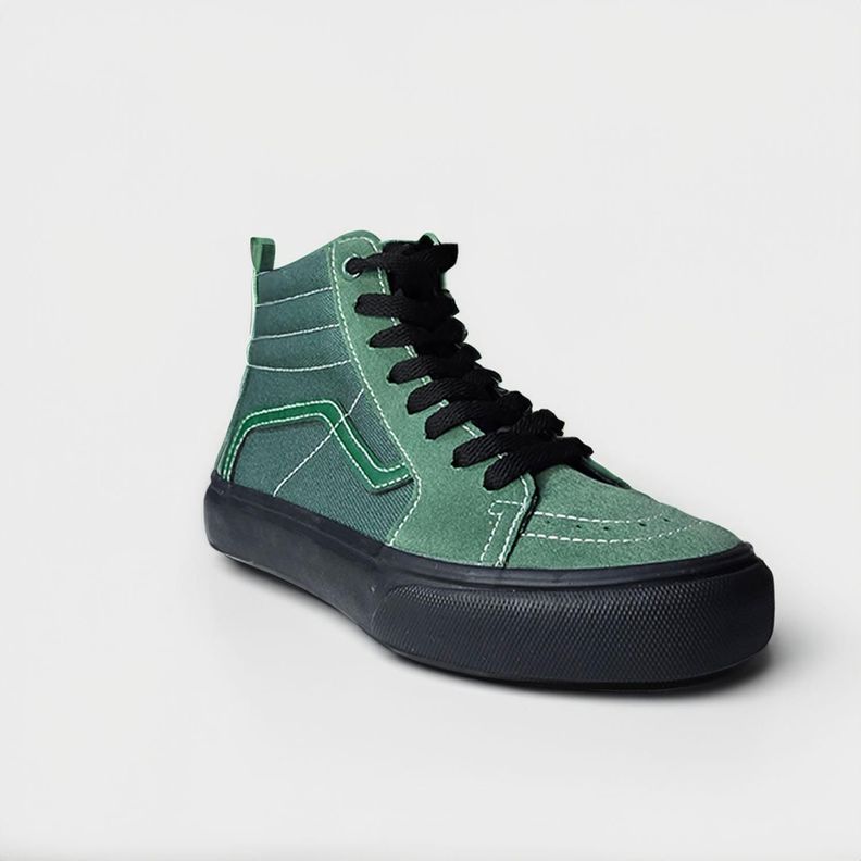 Zapatilla Urbana Verde para Mujer Estilo Casual-Moderno 7597-4