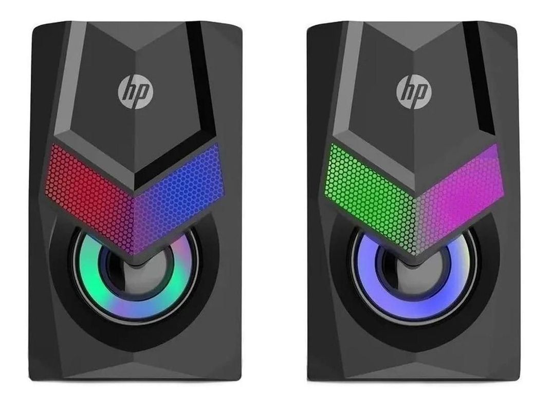 Parlante Mini Gamer Hp Dhe-6000 Black Led/6w/jack3.5mm-0