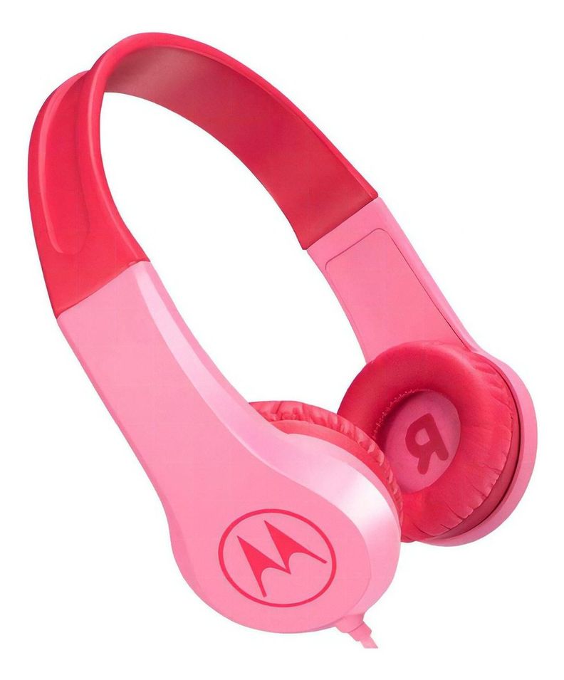Auriculares Para Niña Cable Motorola Resist Squads200 Rosado-1