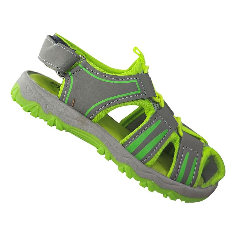 Sandalia Infantil De Niño Con Ajuste Velcro Verde 7411-0