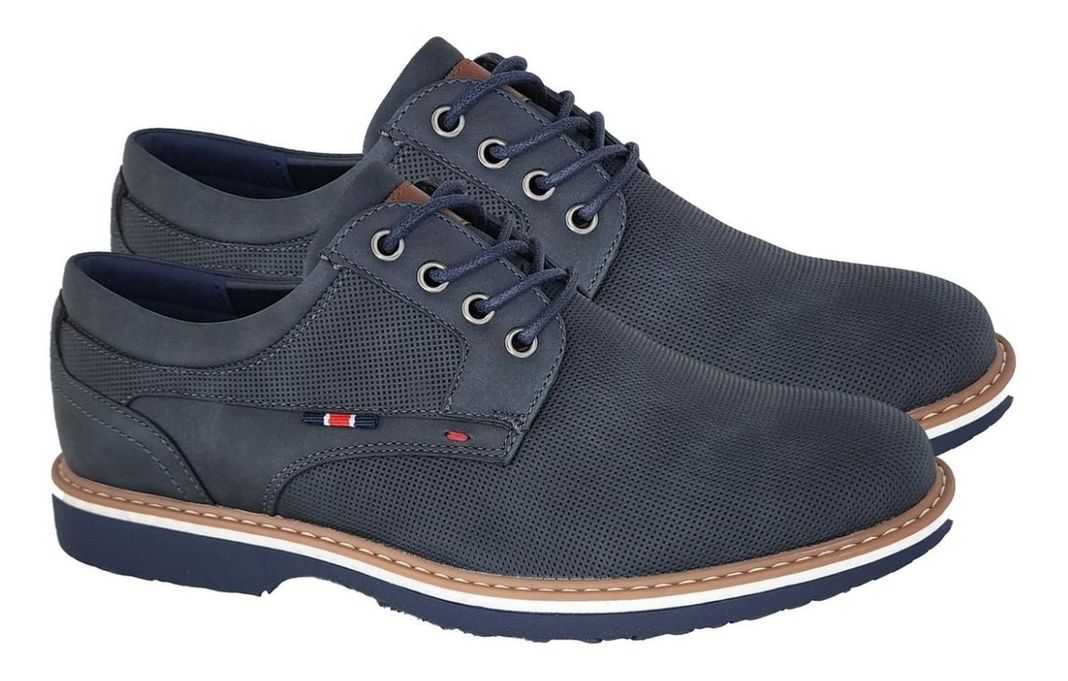 Zapatos Hombre / Caballero Casual Oxfords Ejecutivo 3181 Azul-2