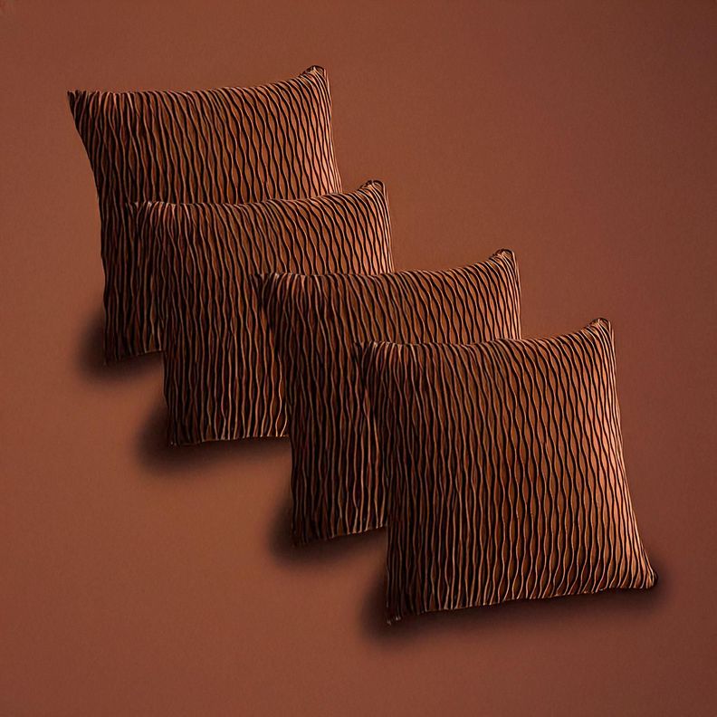Fundas De Cojin Decorativa 45x45 moderna Cafe PACK 4 U-2