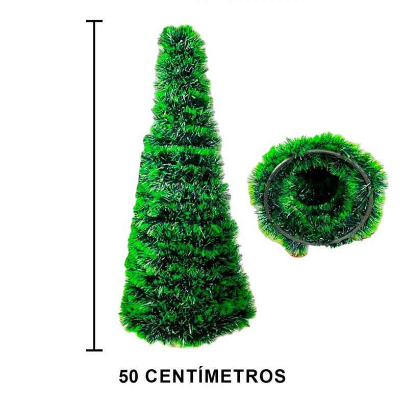 Arbol De Navidad 50 Cm Decorativo Interior-exterior Modelo03-1
