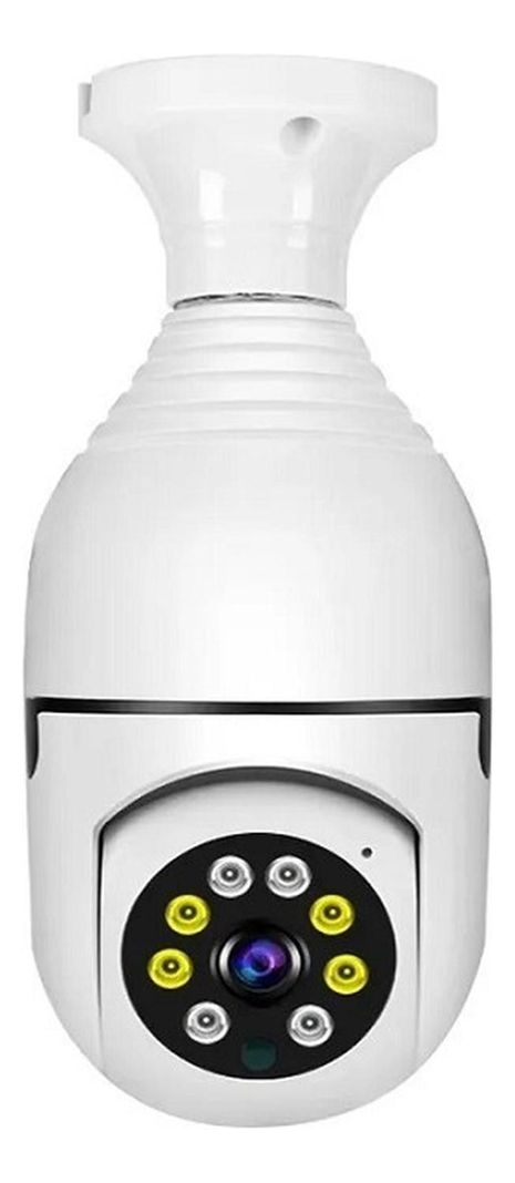 Camara De Seguridad Inalambrica 360° Tipo Ampolleta Wifi Ptz-0