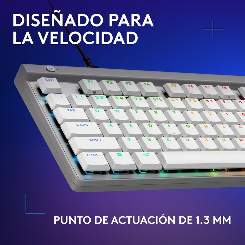 Teclado Gamer Con Cable Logitech G515 Tkl, Blanco Inglés-4