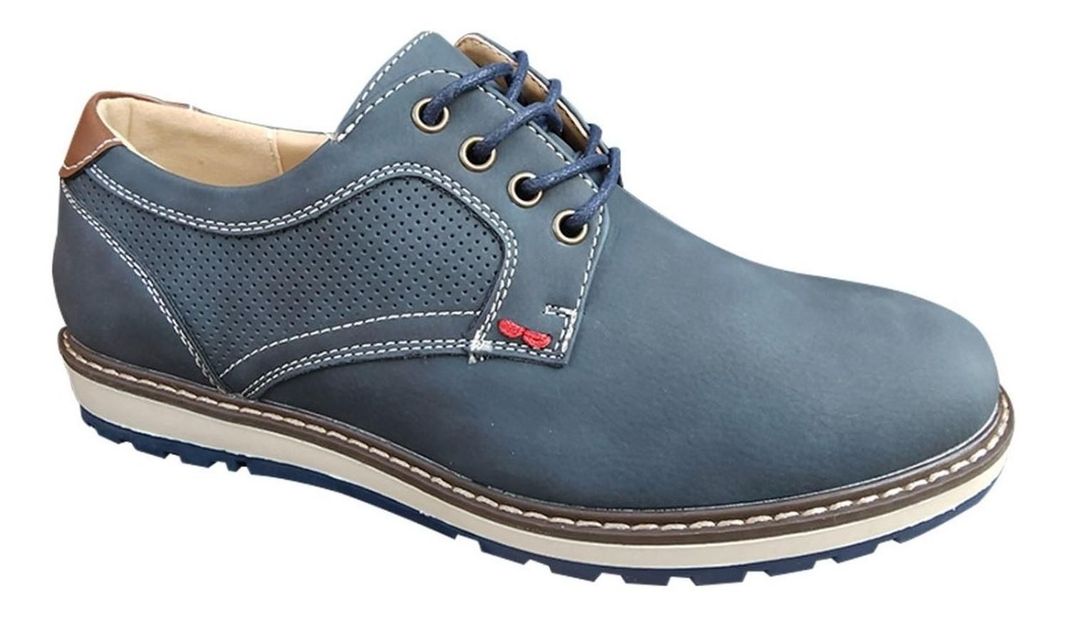 Zapato De Hombre Casual Oxford Ejecutivo - Azul - 7110-1