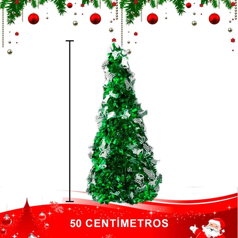 Arbol De Navidad Decorativo Interior-exterior 50 Cm Modelo02-0